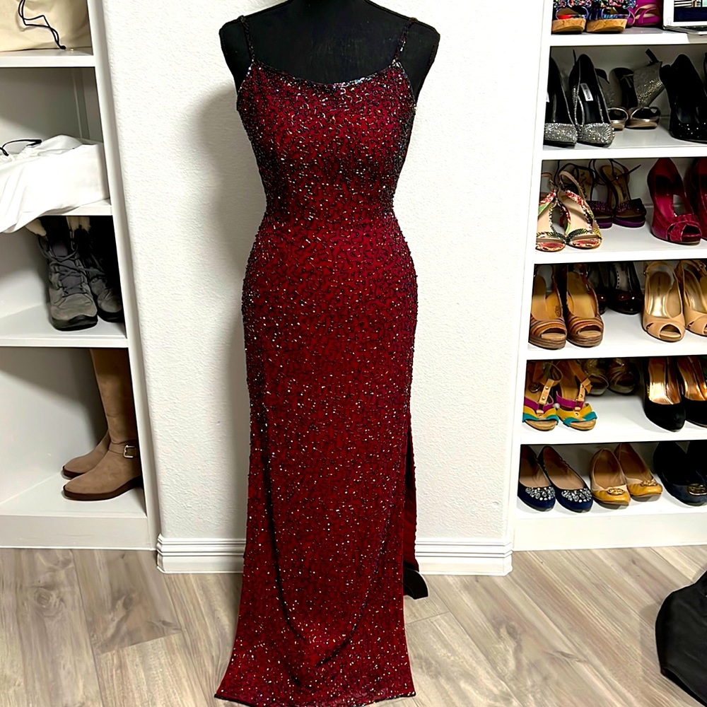 Sean X.Press Embellished Backless Dress